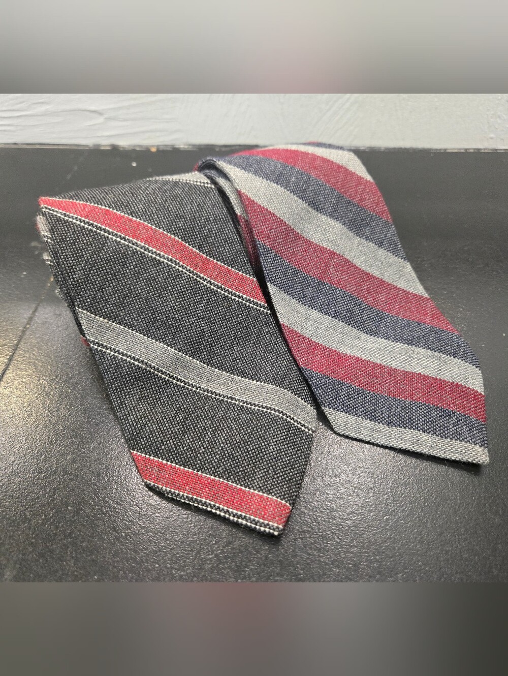 2x Vintage Wembley Woolcrofters Striped Ties